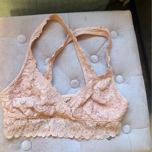 Aerie Bralette in light pink